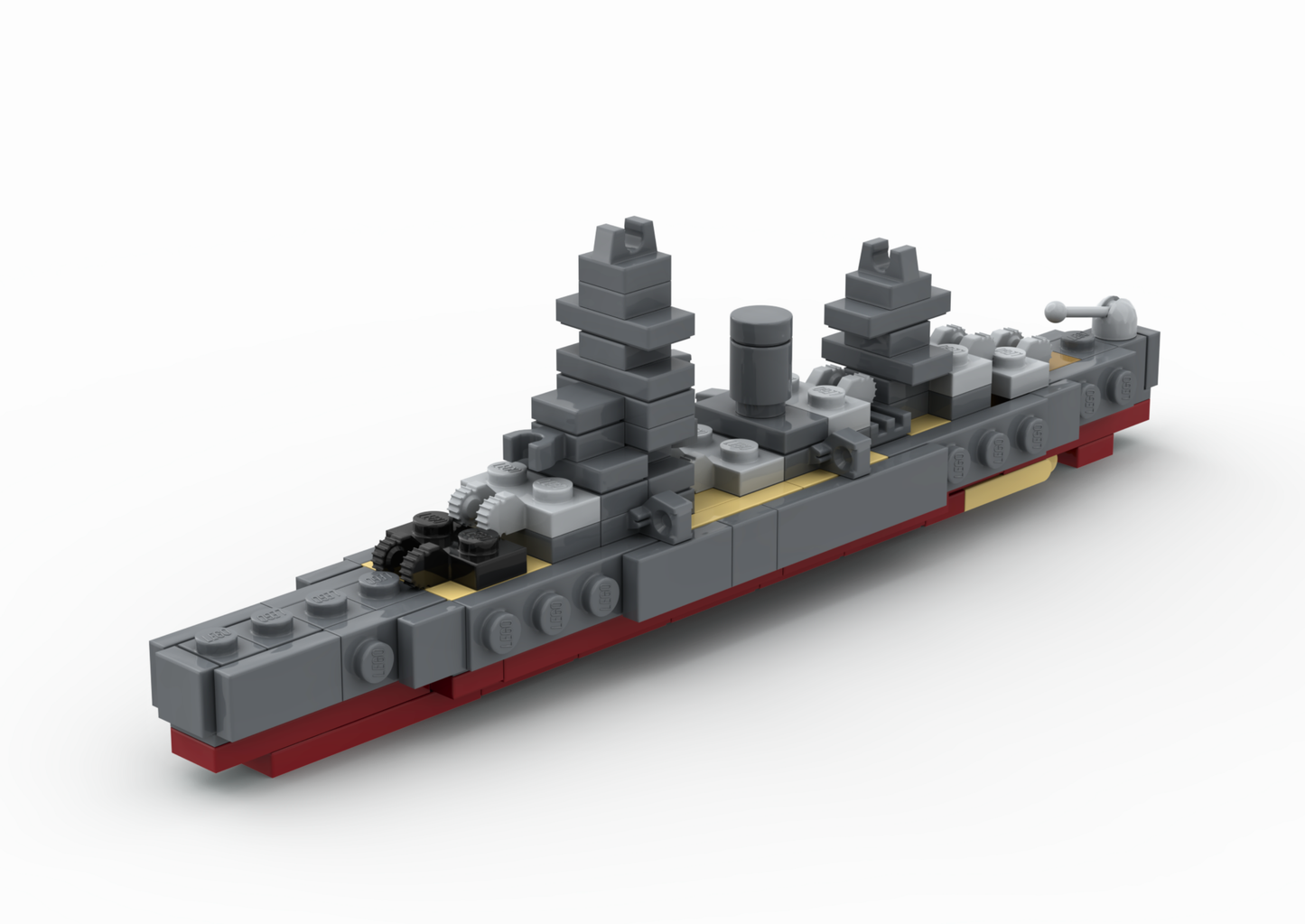 IJN Fuso Battleship - LEGO® MOC - Building Instructions