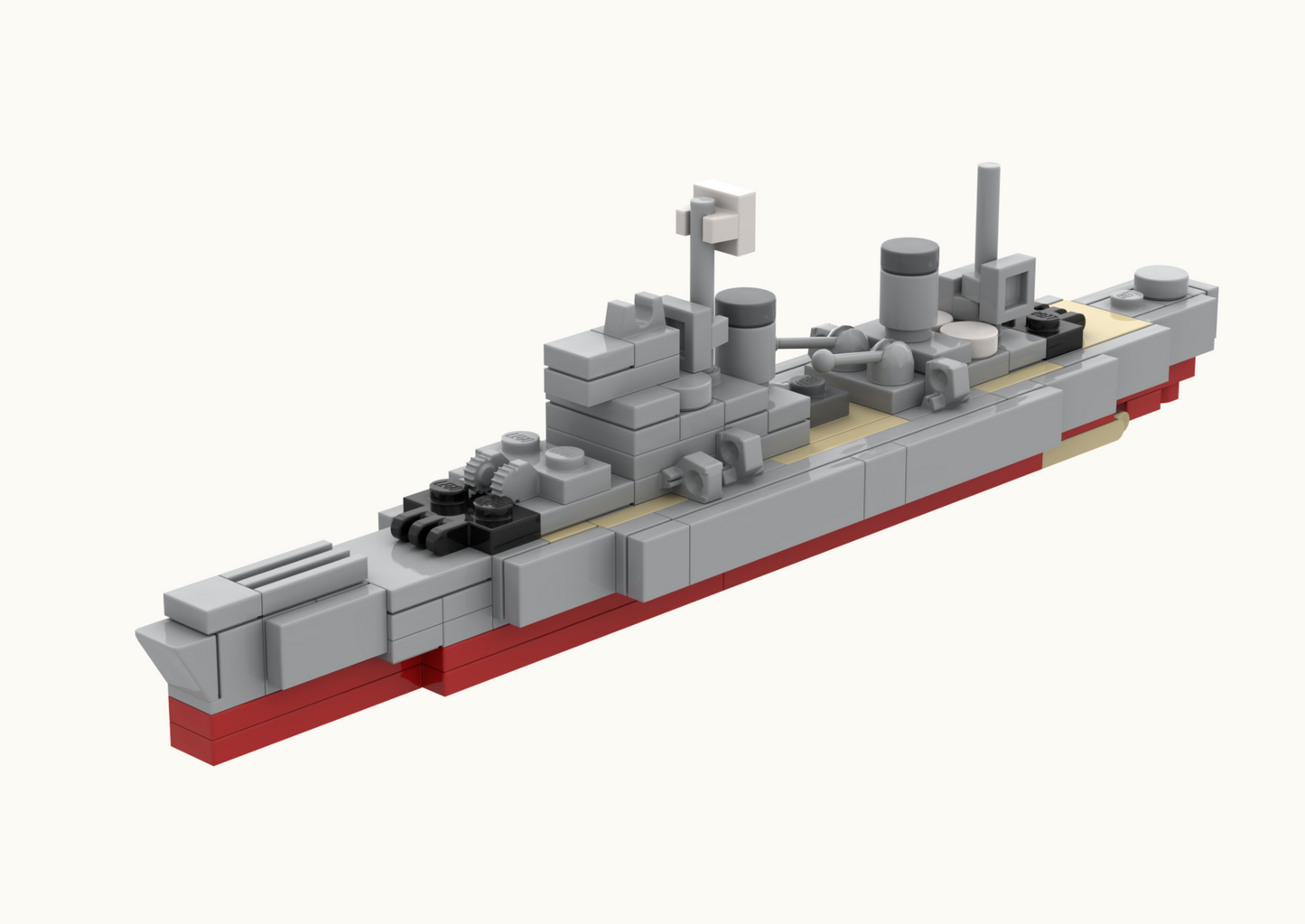 HMS King George V Battleship - LEGO® MOC - Building Instructions