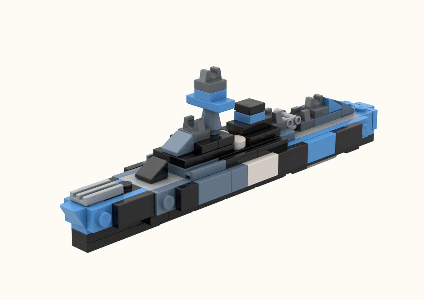 ORP Blyskawica Destroyer - LEGO® MOC - Building Instructions