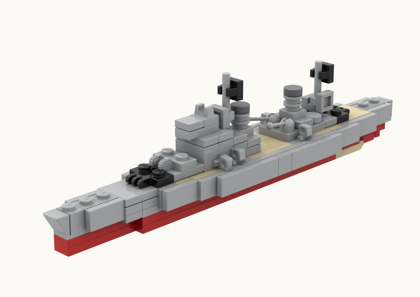 HMS Prince of Wales Battleship - LEGO® MOC - Building Instructions
