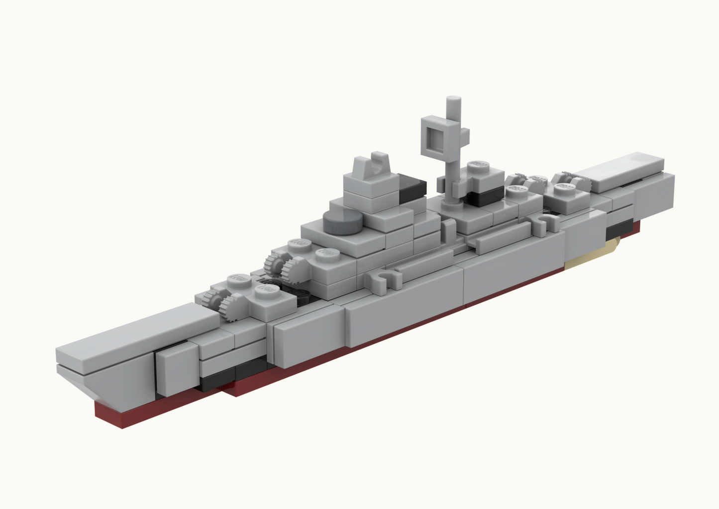 LEGO Bismarck Battleship MOC – PDF Building Instructions