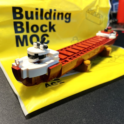 Close-up image of the SS Edmund Fitzgerald MOC Kit.
