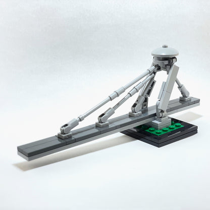 Model of the SNP Bridge made from building blocks on a white background