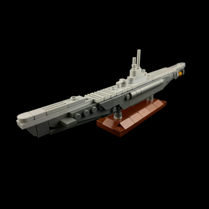 Stavebnica ponorky U-995 Type VIIC - mierka 1:260, Gobricks MOC Kit
