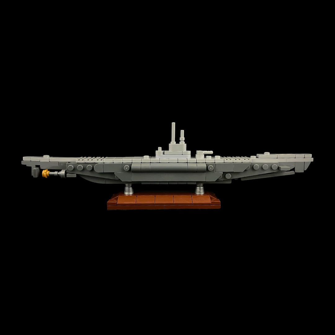Stavebnica ponorky U-995 Type VIIC - mierka 1:260, Gobricks MOC Kit
