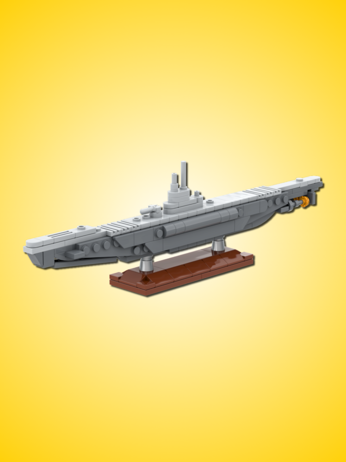 Stavebnica ponorky U-995 Type VIIC - mierka 1:260, Gobricks MOC Kit