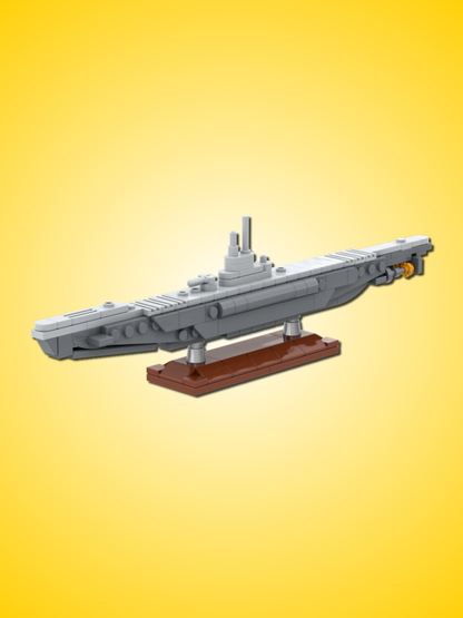 Stavebnica ponorky U-995 Type VIIC - mierka 1:260, Gobricks MOC Kit