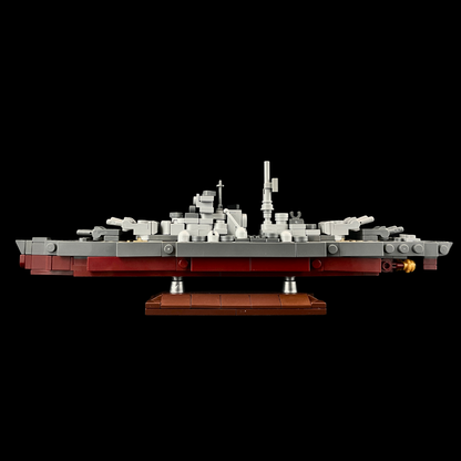 Tirpitz Battleship Building Kit - 1:1000 Scale GoBricks MOC Kit