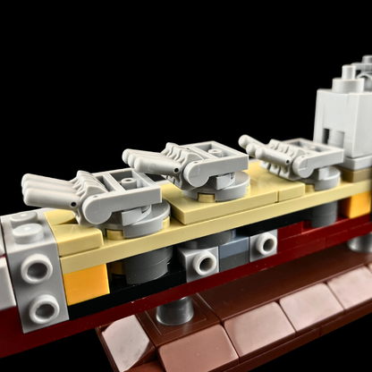 HMS Nelson Battleship Scale Model - Gobricks MOC Kit