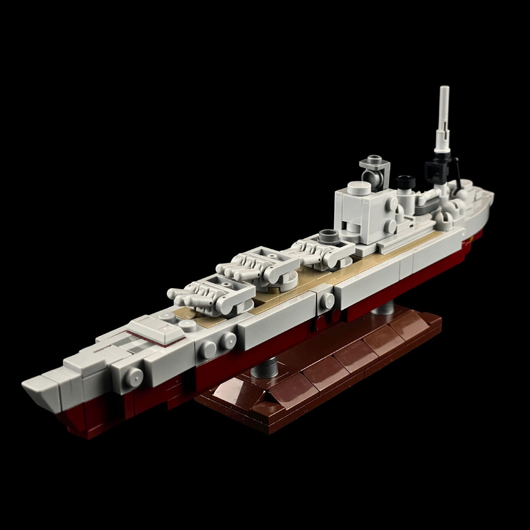 HMS Rodney Battleship Scale Model - Gobricks MOC Kit