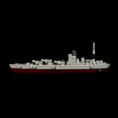 HMS Rodney Battleship Scale Model - Gobricks MOC Kit