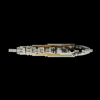 HMS Rodney Battleship Scale Model - Gobricks MOC Kit