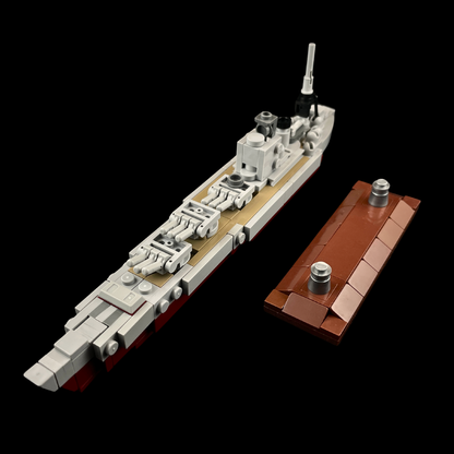 HMS Rodney Battleship Scale Model - Gobricks MOC Kit