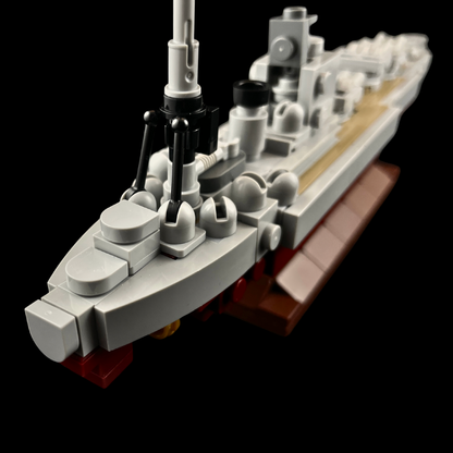 HMS Rodney Battleship Scale Model - Gobricks MOC Kit