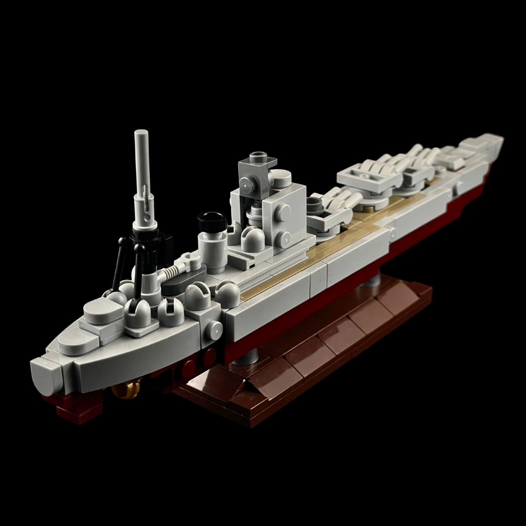HMS Rodney Battleship Scale Model - Gobricks MOC Kit