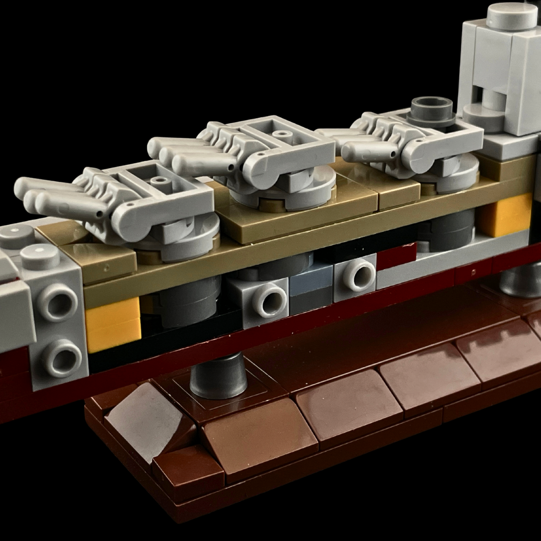 HMS Rodney Battleship Scale Model - Gobricks MOC Kit