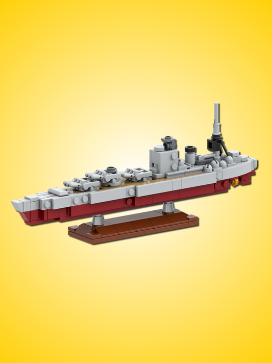 HMS Rodney Battleship Scale Model - Gobricks MOC Kit