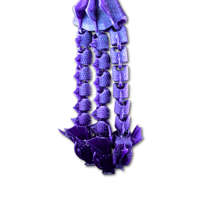 Three-Headed Hydra Flexible Dragon - 3D Printed PLA | Greek Mythology Inspired | Silk PLA