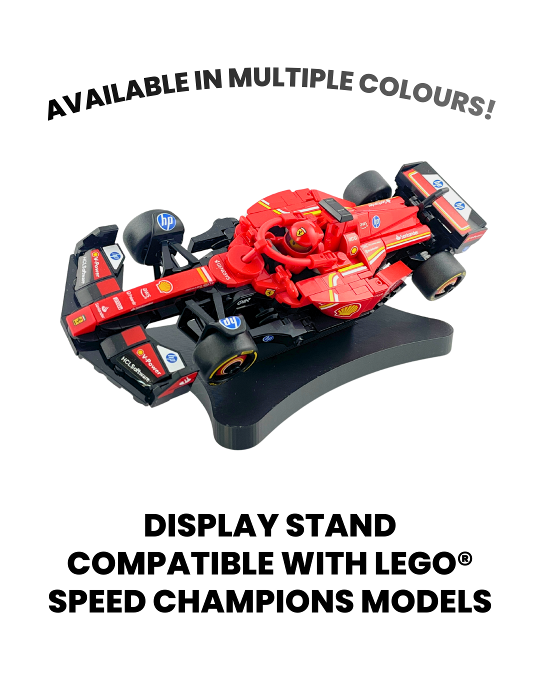 Display Stand for LEGO® Speed Champions Models [3D Printed]