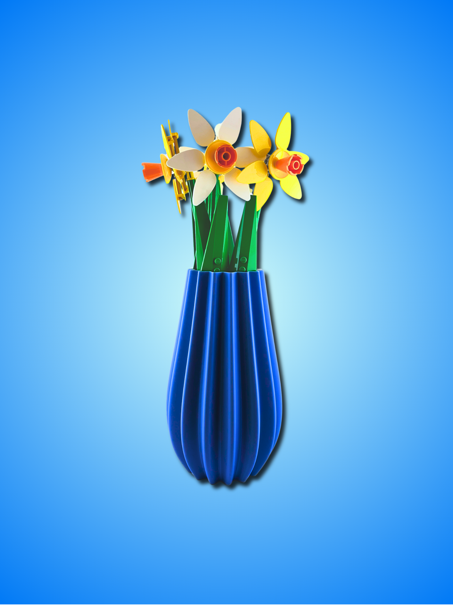 MONACO Modern Display Vase for LEGO Botanical Flowers - 3D Printed PLA