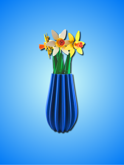 MONACO Modern Display Vase for LEGO Botanical Flowers - 3D Printed PLA