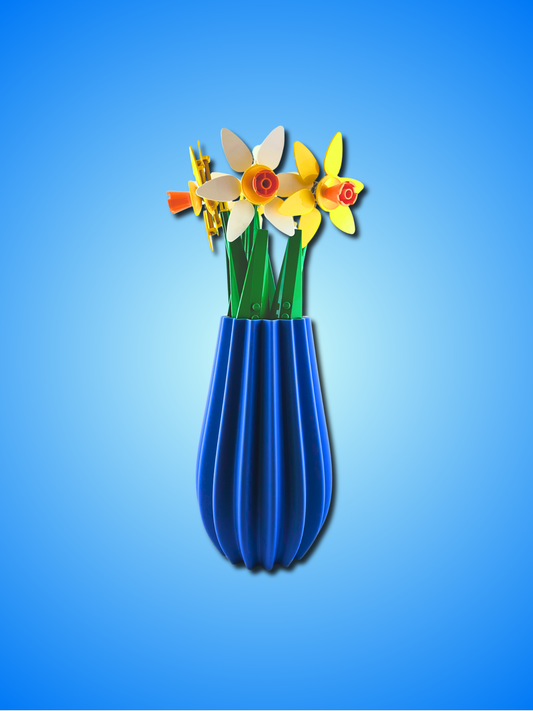 MONACO Modern Display Vase for LEGO Botanical Flowers - 3D Printed PLA