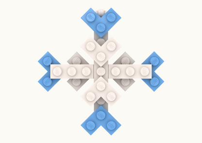 LEGO Snowflake MOC - PDF Building Instructions