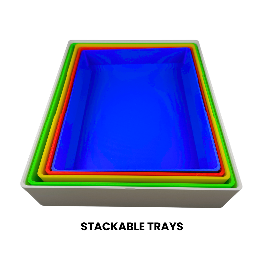Boîte de Rangement Imprimée en 3D pour LEGO®, Petits Outils et Articles Ménagers - Conception Empilable - Taille Standard