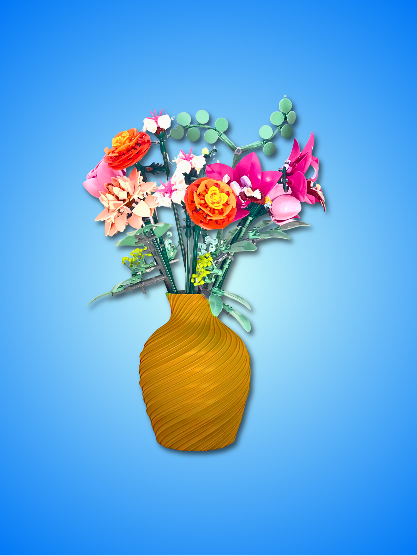 VIENNA Ornate Display Vase for LEGO Botanical Flowers - 3D Printed PLA