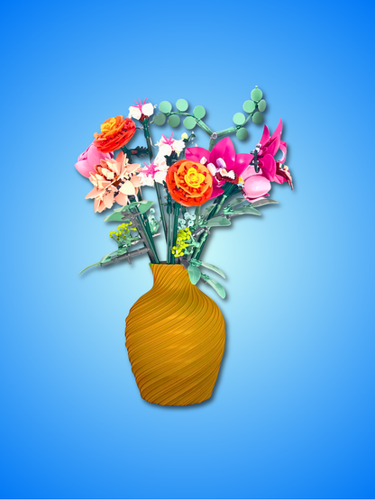 VIENNA Ornate Display Vase for LEGO Botanical Flowers - 3D Printed PLA