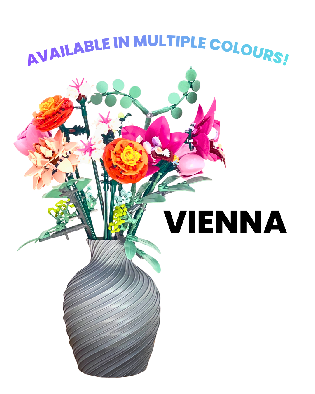VIENNA - Brick Flower Vase – Display Vase for LEGO® Botanical Flowers