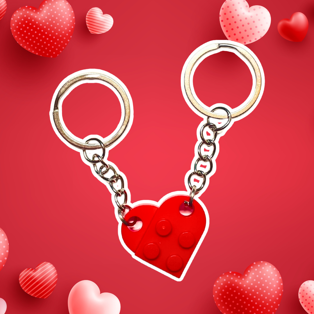 LEGO Heart Double Keychain