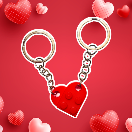 LEGO Heart Double Keychain