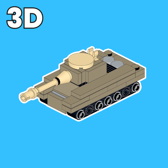 3D model of the LEGO M48 Patton MOC.