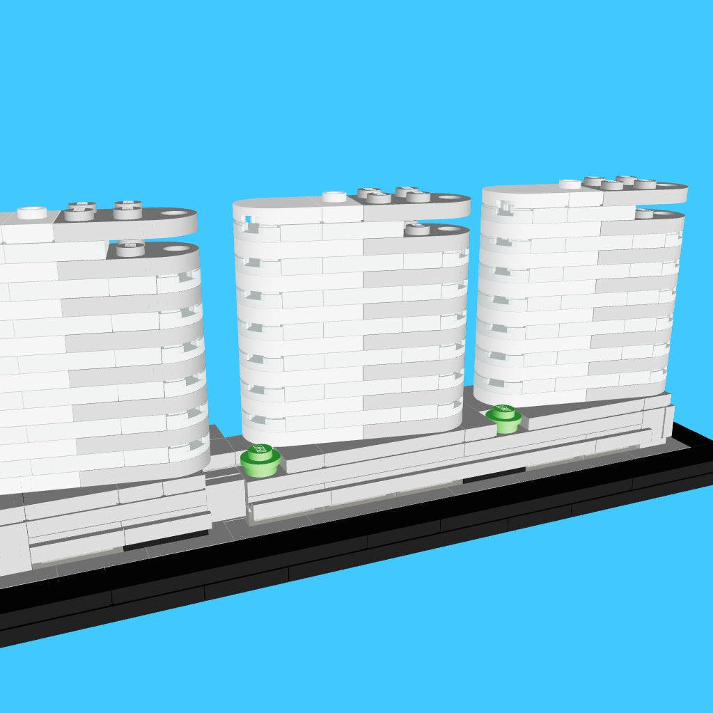 LEGO Tri Vezi Complex MOC 3D Model Preview
