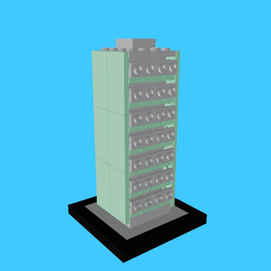 LEGO Tall Panelak MOC 3D Model Preview