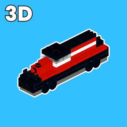 Locomotive de fret LEGO Micro MOC – Instructions de montage PDF