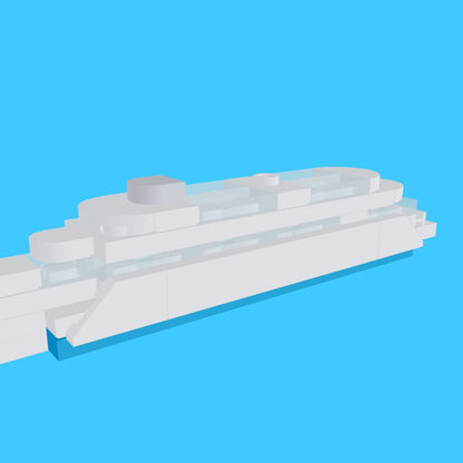 LEGO Micro River Cruise Ship MOC – PDF Building Instructions