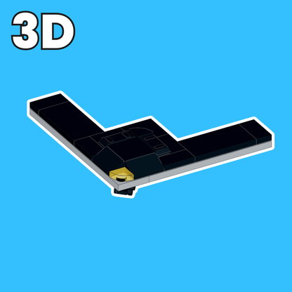 LEGO Micro Next-Gen Stealth Bomber MOC – PDF Building Instructions