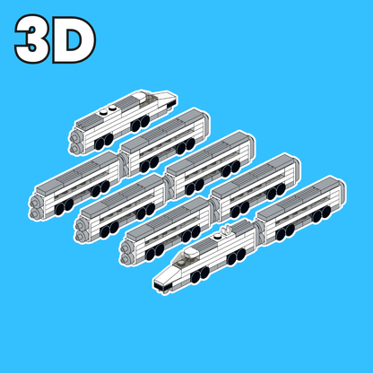 LEGO Micro TGV M Set de Train MOC – Instructions de Montage PDF