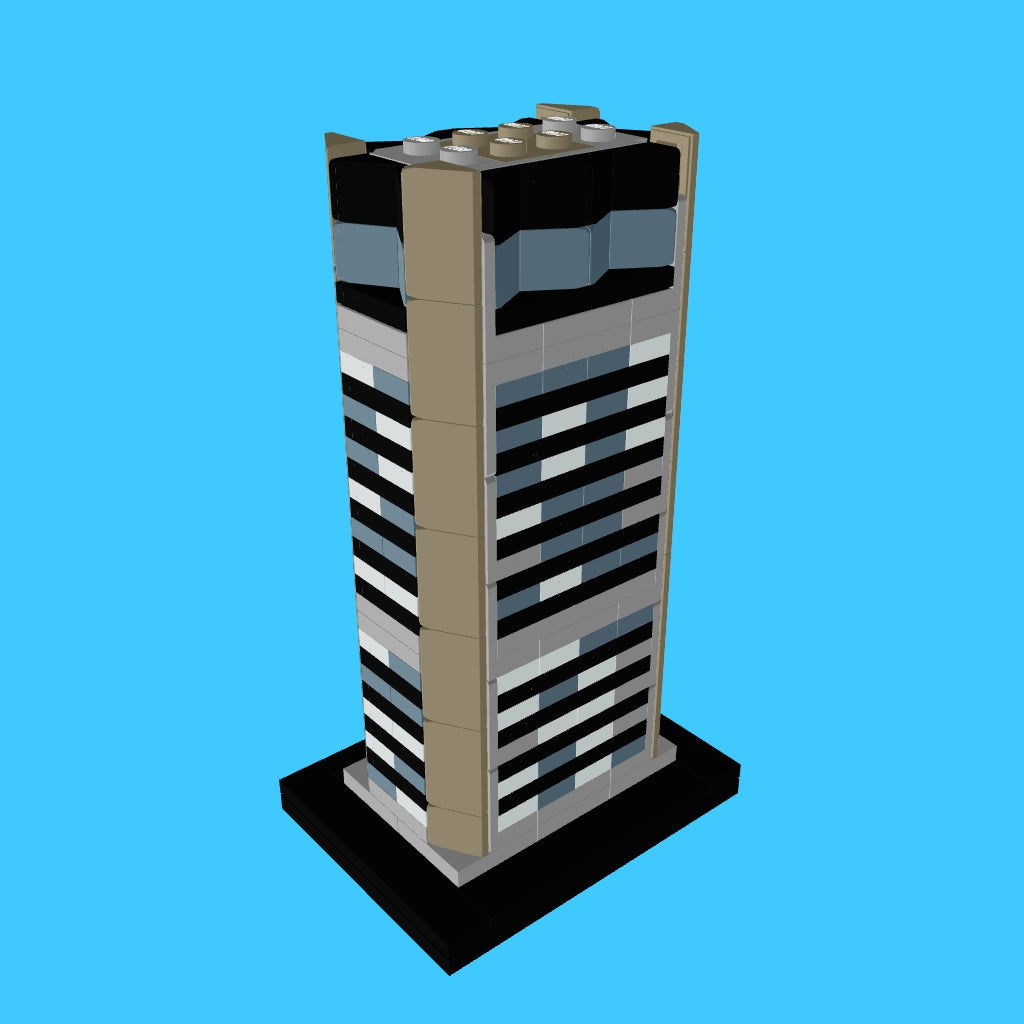 LEGO Slovak TV Building MOC 3D Model Preview