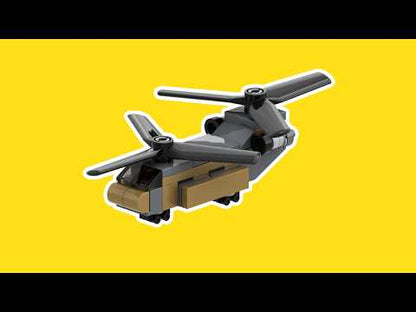 LEGO Micro Military Helicopter MOC – PDF Building Instructions