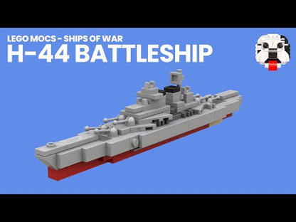 LEGO H-44 Battleship MOC – PDF Building Instructions