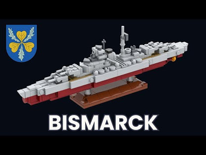 LEGO MOC bitevná loď Bismarck - PDF návod na stavbu