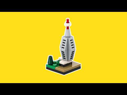 LEGO Micro Kamzik ​​TV Veža MOC – Návod na stavanie vo formáte PDF