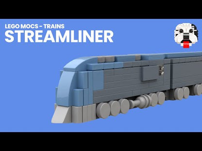 LEGO Streamliner Passenger Train MOC – PDF Building Instructions