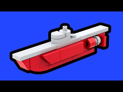 LEGO Finnish Submarine Vesikko MOC - PDF Building Instructions