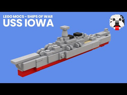 LEGO bojová loď USS Iowa MOC – PDF stavebné návody