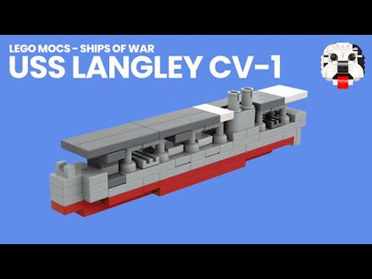 LEGO USS Langley CV-1 Aircraft Carrier MOC – PDF Building Instructions