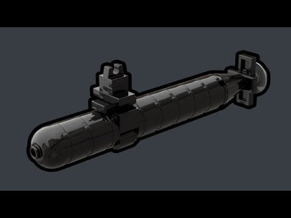 LEGO Los Angeles Class Submarine MOC – PDF Building Instructions